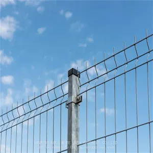 PE Coated and PVC Coated Welded Wire Fencing Curvy Welded Wire Mesh Fence/BOLI WIRE MESH QUALITY WELDED WIRE FENCING thumbnail-4