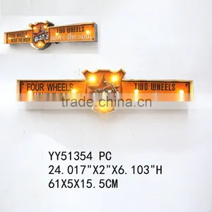 Motorbike Factory Custom Vintage Metal LED Light Tin Sign, Embossed Tin Plaque thumbnail-1