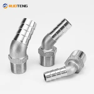 [RUOTENG] Sanitary Stainless Steel Pipe Light Single 2PC Pin Clamp 1/2