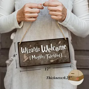 Wooden Crafts Halloween Decoration Pendants Can be Customized to Your Favorite Kuans thumbnail-2