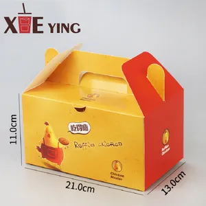 Customized Food Grade Packaging Take Away French Fries Fried Chicken Nuggets Carton Paper Food Packaging Box thumbnail-2
