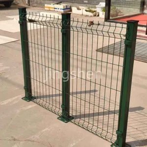 Custom-made 3D Galvanized Steel Yard Fence, 6 Feet High, Easy to Assemble, Durable, Suitable for Construction Sites and Residences. thumbnail-3