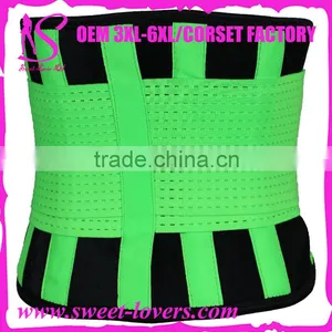 2016 Green Color Style Rubber Waist Corset Wholesal Waist Trimmer for Women and Man thumbnail-2