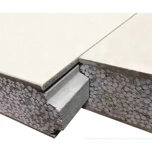 Calcium Silicate Board EPS Cement Sandwich Wall Panel Fireproof Water Resistant Eco-Friendly Hotel Roof Easy Detach Internal thumbnail-5