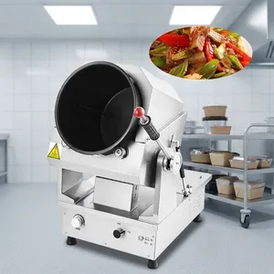 Automatic Gas Cooking Machine 15L Capacity Stir Fry Robot for Commercial Use Intelligent Kitchen Equipment for Fast Food thumbnail-1