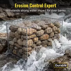 Hot Selling Product 2X1X1m 2.0-4.0mm Woven Hexagonal Coated Stone Cage Box Stone Cage Basket Box thumbnail-1