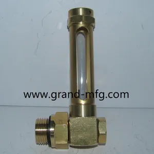 Male Thread Brass Tube Oil Level Indicator,OIL SIGHT GAUGE FOR HORIZONTAL DRUM thumbnail-1