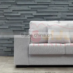 Living Room Furniture White Leather Corner Sofa C01-1 thumbnail-2