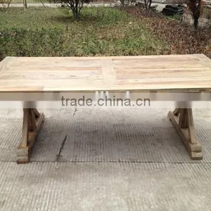 DT-1501 Vintage Dining Table Reclaimed Wood Quality Choice thumbnail-3