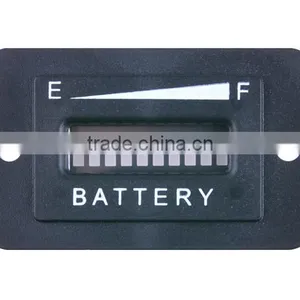 Rectangle 12V-24V LED Digital Battery State Charge Indicator Meter Gauge thumbnail-1