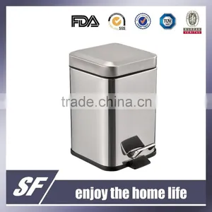6L Stainless Steel Pedal Bin Garbage Bin thumbnail-1