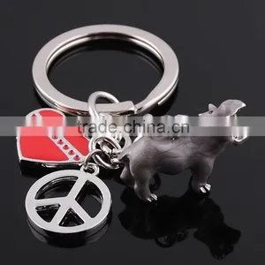 Pet Keychain Manufacturers Animal Key Chain Hippo Keychain thumbnail-1