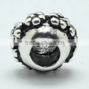 Popular Pdora Old-fashioned Jewelry Large Hole Beads, Zinc Alloy Large Hole Metal Slide Beads for Necklace and Bracelets thumbnail-2