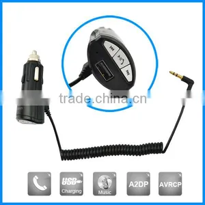 Wireless Car Kit With Handsfree Function 12v Aux Bluetooth Car Kit thumbnail-1