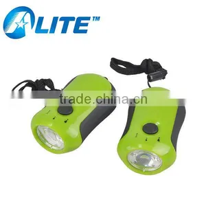 Wholesales Coloful Hand Crank Generator Flashlight thumbnail-1