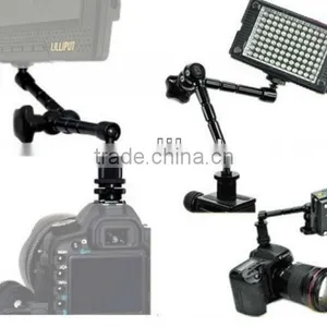 7 Inch Variable Friction Magic Arm for Hot Shoe Mounts to Work With LED Panel, DSLR Monitor, Mic 7ARM Camera Flash Holder thumbnail-1