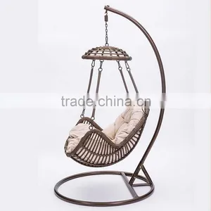 Single Seat Balcony Rattan Springs for Swing Chair Singapore Swing Egg Chair thumbnail-3