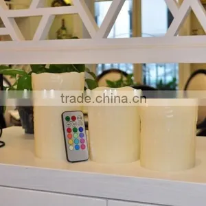 Romantic Flameless Paraffin LED Wax CandleLight With 18keys Remote Color Changing thumbnail-4
