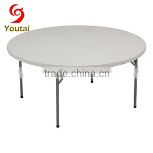 Blow Molding White Folding Plastic Banquet Table PT-03 thumbnail-1