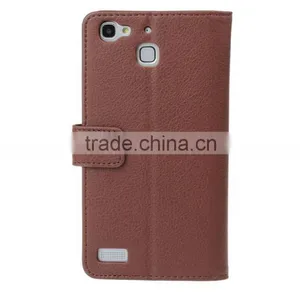 MMT PU Leather Case for Huawei Enjoy 5s Litchi Grain Anti Shock With Card Holder Frame Flip Wallet Case for Enjoy 5s thumbnail-5