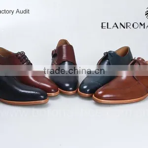 Wholesale Brand Names Mens Genuine Leather Shoes Double Monk Strap thumbnail-6