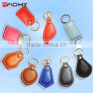 Particular Rfid Leather Keyfob Rfid Keychain for Access Control thumbnail-1