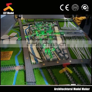 High Rise Building Architectural Plastic Models Landscape Plan thumbnail-2