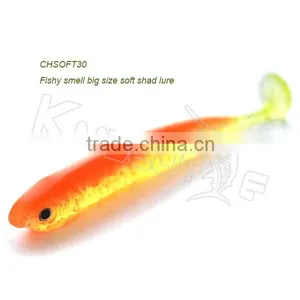 CHSOFT30 30mm Bass Soft Fishing Lure 3D Eyes Soft Minnow Fishing Bait thumbnail-1