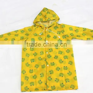 PU Fabric Rain Jacket Print Logo in Raincoats Wholesale thumbnail-1