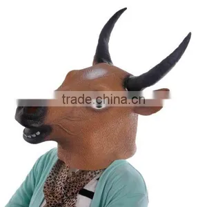 Zebra Bull Sheep Animal Head Mask Creepy Halloween Costume Theater Prop Adult MK068 thumbnail-1