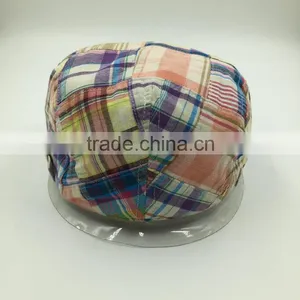 Wholesale Custom Made Checked Cotton Ivy Hat thumbnail-4