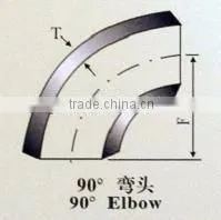 Sanitary DN25 304 316 Stainless Steel Pipe Fitting 90 Degree Elbow thumbnail-3