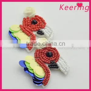 Custom High Quality Bird Beaded Patch for Shoes thumbnail-4