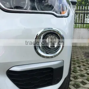 ABS Chrome Auto Accessories Front Fog Light Lamp Cover For BMW X1 2016 thumbnail-3
