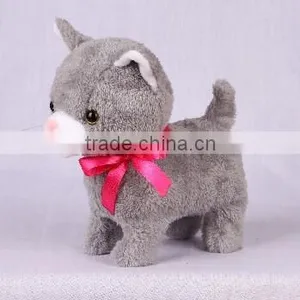 Grey Walking and Nodding Cat thumbnail-1