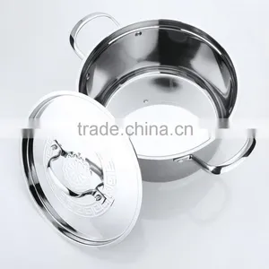 Large Stainless Steel Cookware Kitchenware Houseware Stock Pot 28cm thumbnail-2