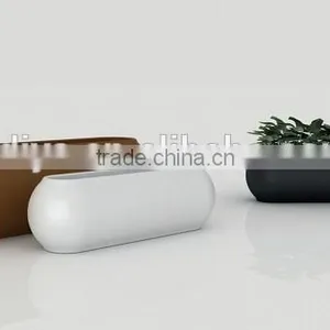 Long Fiberglass Flower Pot thumbnail-1