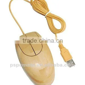New Usb Wired Wooden Mouse thumbnail-1