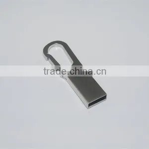 4G 8G 16G 32G Metal USB Flash Drive With Snap Hook thumbnail-5