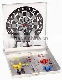 Hot Selling Magnetic Travel Dart Board and Ludo Chess thumbnail-1