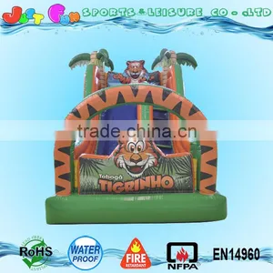 Cheap Inflatable Slide Tiger Theme for Children Garden for Sale thumbnail-3