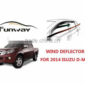 2014 ISUZU D-MAX Wind Deflectors Door Visors thumbnail-1