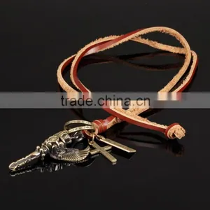 New Products 2016 Bronze Charming Magical Key Charms Pendant With Wing for Men thumbnail-3