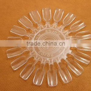 10Pcs Acrylic Nail Art Round Wheel Display Tip Design Parctice Polish Tool thumbnail-2