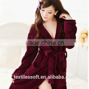Factory Wholesale Luaury Cotton Sexy Women Bathrobe thumbnail-2