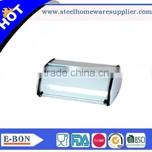 Colorful High Quality Stainless Black Steel Bread Bin thumbnail-4