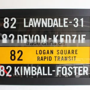 High Quality Full Colour UV Print Bus Destination Sign thumbnail-1