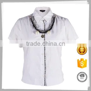Made in China 2016 New Organic Cotton Blouse Women thumbnail-1
