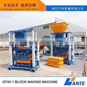 WANTE QT40-1 Semi Automatic Concrete Block Making Machine Hollow Block Moulding Machine Quality Choice thumbnail-1