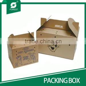 KRAFT CARDBOARD HANDLE PACKING CARRIER thumbnail-1